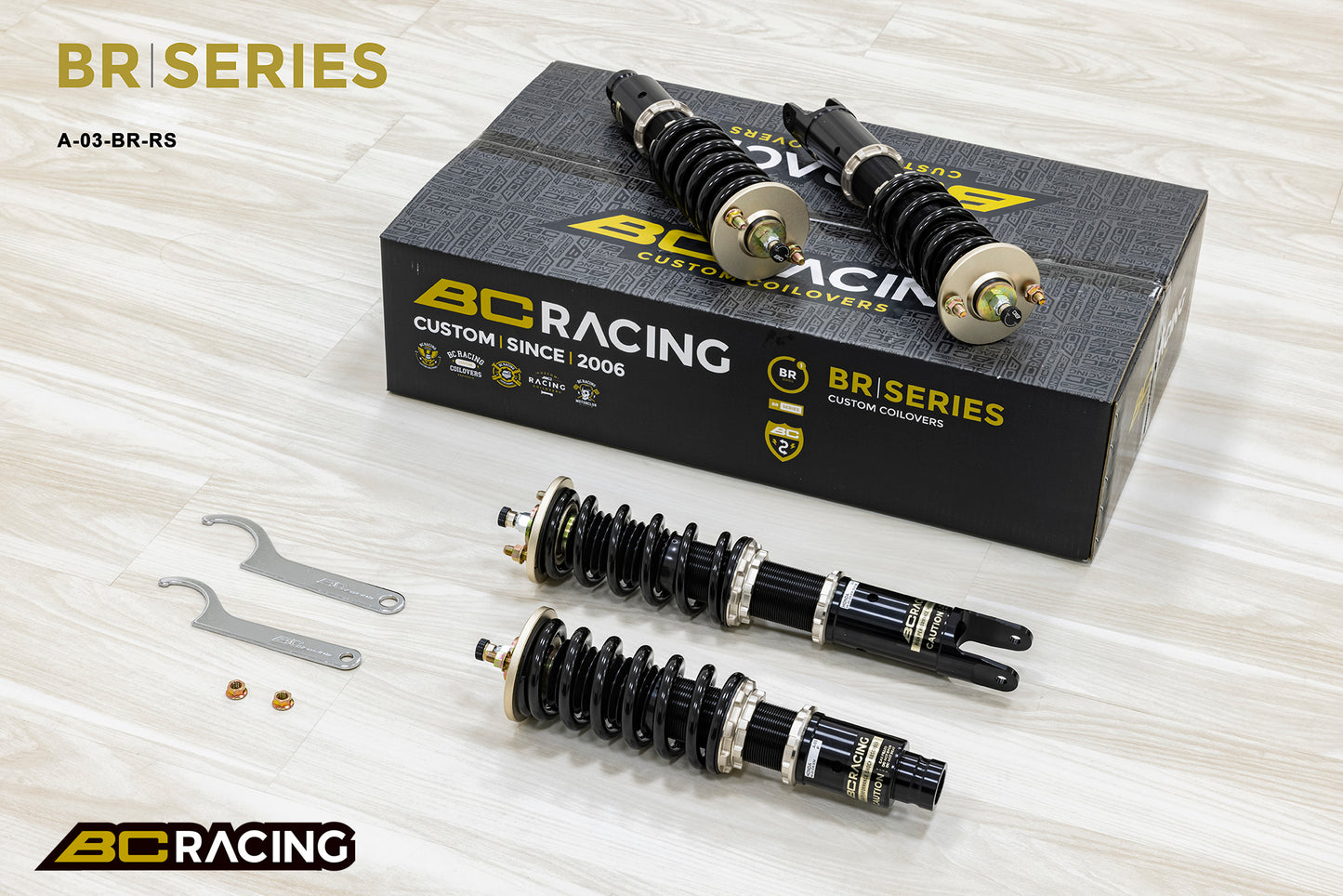 BC Racing A-03-BR-RS 10/6 Coilovers – Honda Civic EK Fork (A-03-BR-RS)