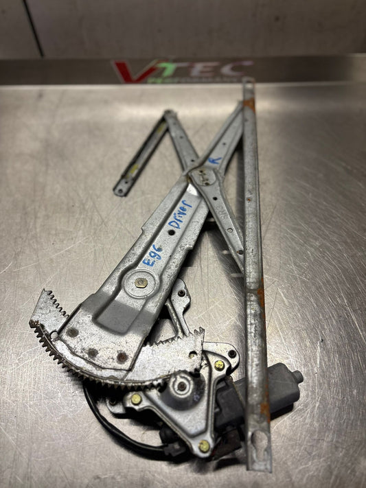 Driver Side Window Regulator – Honda Civic EG6 VTi / SiR, EG4, EG3 (1991–1995) (Part No. 72210-SR3-003)